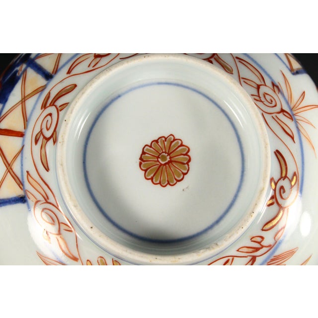 Fine 18th C. Edo Japanese Imari Bowl With Imperial Chrysanthemum Mark For Sale - Image 17 of 17