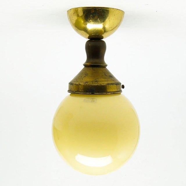 Art Deco Ceiling Lamp from Huta Zawiercie, Poland, 1930s For Sale - Image 13 of 17
