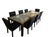 1970s Attributed to Mastercraft Brass and Glass Extension Dining Table With 8 Mastercraft Chairs For Sale - Image 4 of 5
