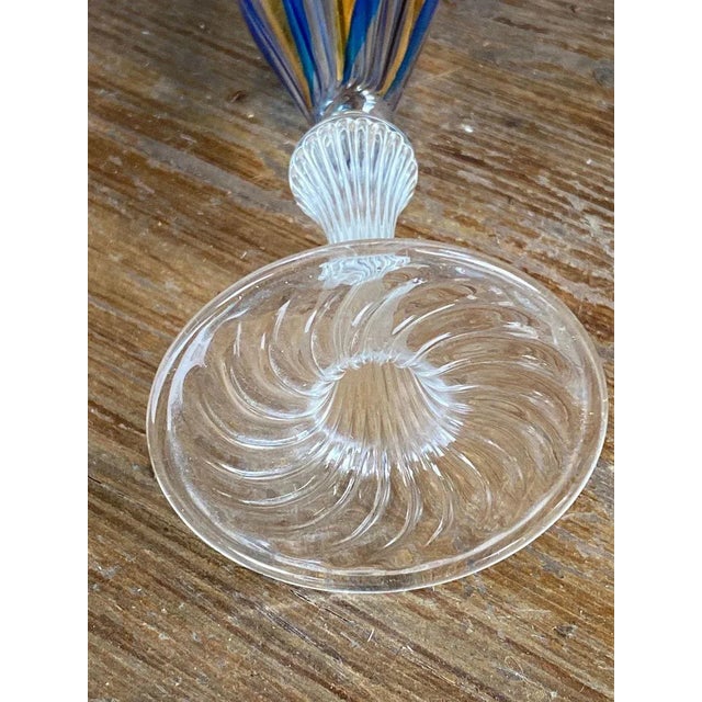 Hand-Painted Gold 24-Karat Venitian Vase, 1970s For Sale - Image 12 of 18