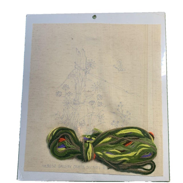 Mid-Century Modern Gallery Crafts Kit No. 8052 Do-It-Yourself Kit Lattice Stitchery Frame Included 13"x15" For Sale - Image 3 of 3