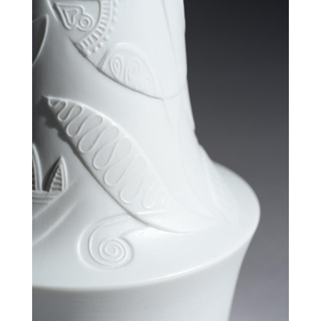 Floral Relief Bisque Porcelain Vases by Cuno Fischer for Hutschenreuther Selb, 1960s, Set of 3 For Sale - Image 13 of 18