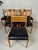 Beautiful set of 6 vintage chairs in wood and leatherette. Overall in good condition. Sturdy frame. Completely original....