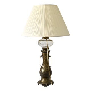 Antique Chinese Style Bronze Table Lamp by Auguste Delafontaine, 1800s For Sale