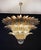 Orange Palmette Ceiling Light with Clear and Amber Glasses, 1990 For Sale - Image 8 of 18