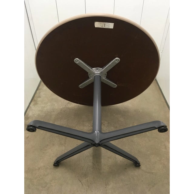 1990s Herman Miller Eames Style Cafe Bistro Table by Steelcase For Sale - Image 5 of 13