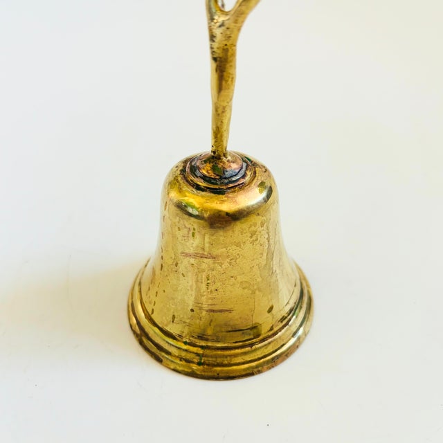 Late 20th Century Vintage Brass Flower Bell For Sale - Image 5 of 12