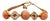 Antique 14k Gold Coral Etruscan Style Filigree Bracelet For Sale