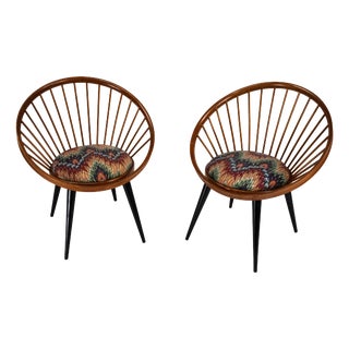 Circle Chairs by Yngve Ekström for Swedese, Sweden, 1950s, Set of 2 For Sale