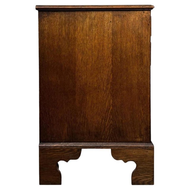 Antique Georgian Style Oak Chest of Drawers For Sale - Image 6 of 12
