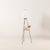 Stilnovo Mid-Century Italian Floor Lamp in Brass and Opaline Glass with Newspaper Rack in the style of Stilnovo, 1960s For Sale - Image 4 of 11