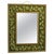 Green Folk Art Wall Mirror with Cushion Frame and Lemon Decoration, 1930 For Sale - Image 8 of 8