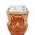 French French Louis XV Ormolu Mounted Pedestals After François Linke Pair Marble Top For Sale - Image 3 of 4