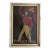 Vintage Napoleonic Hussar Soldier Textile Art Framed Wool Applique Military Wall Decor For Sale