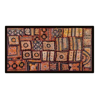 Vintage Reclaim Patchwork Wall Hanging Zari Hand Work Embroidered Tapestry Wall Decor Zt-03 For Sale