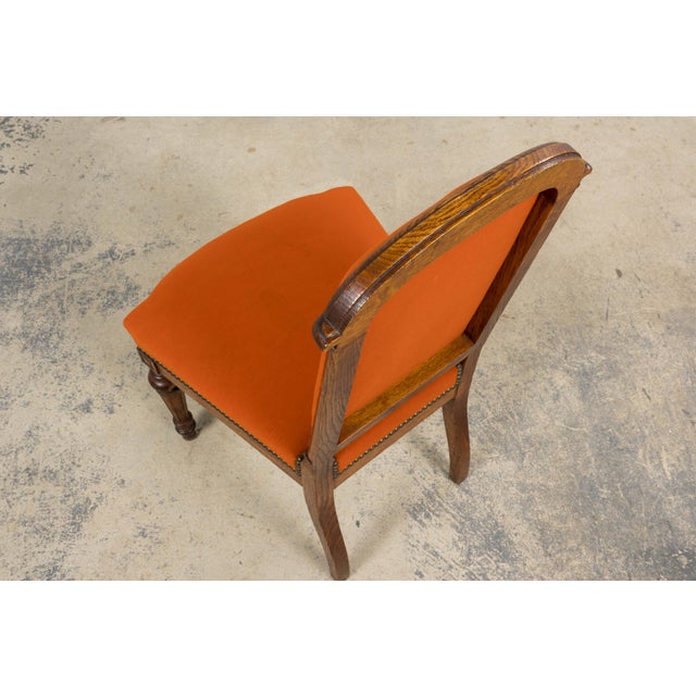 Antique French Napoleon III Style Oak Dining Chairs - Set of 12 For Sale - Image 11 of 18