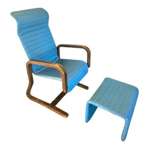 Vintage Thonet Mid-Century Modern Bent Wood Lounge Chair For Sale - Image 6 of 6