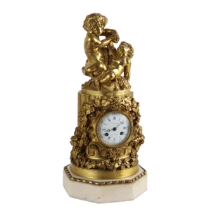 Antique Clock in Bronze from Vittoz, Paris, 19th Century