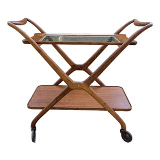 1950s Model 67 Folding Bar Cart by Ico Parisi for Angelo De Baggis For Sale