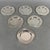 Hand-Worked Silver-Plated Brass Glasses and Coasters with Gilt Interior, 20th Century, Set of 12 For Sale - Image 3 of 11