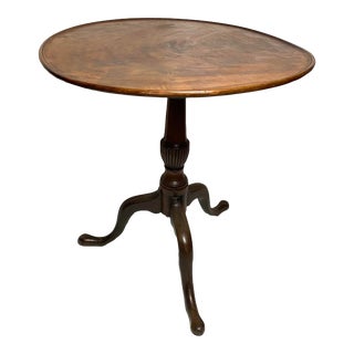 18th Century Tilt Top Round Mahogany Table With Tripod Base %50 of on Sale For Sale