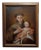 17th Century Italian Oil Painting Saint Francis d'Assisi With the Christ Child For Sale