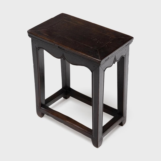 Chinese Pair of Graceful Half Tables, C. 1880 For Sale - Image 9 of 10