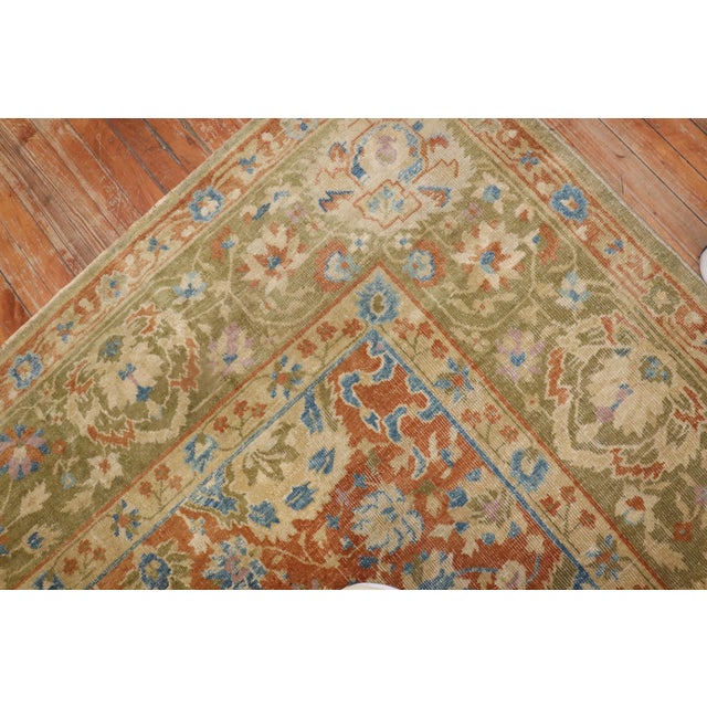Brown Early 20th Century Antique Zabihi Collection Large Chinese Carpet For Sale - Image 8 of 12