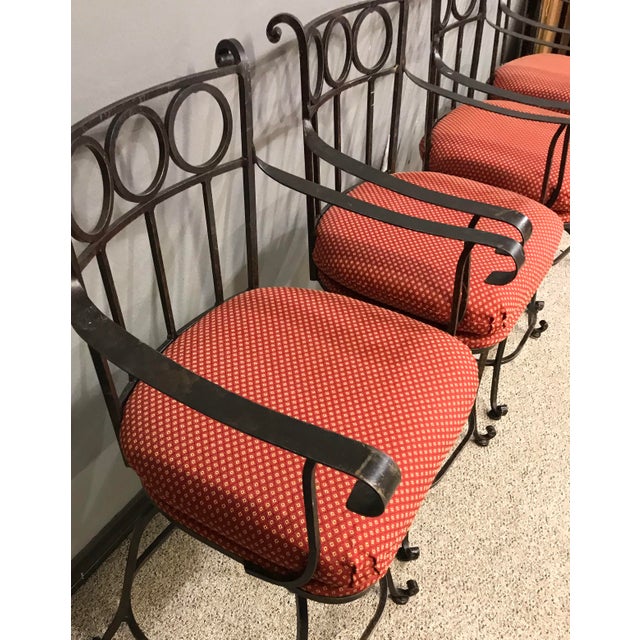 Vintage Wrought Iron Bar Stools - Set of 4 | Chairish (640 x 640 Pixel)