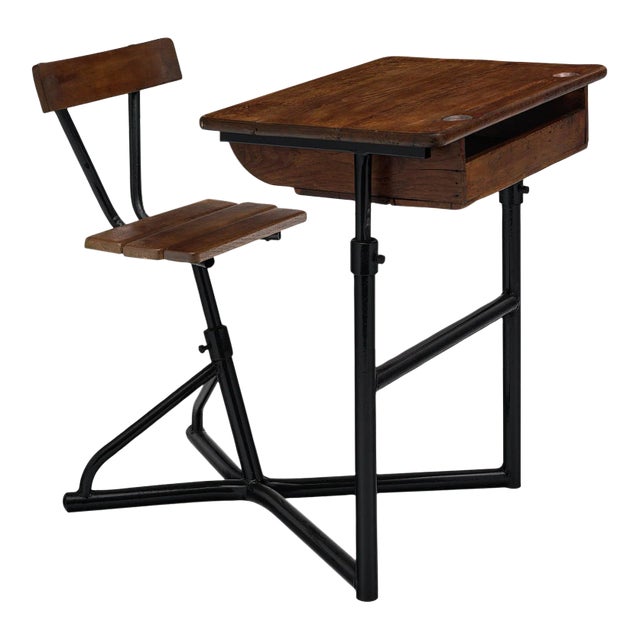Vintage French School Desk Chairish