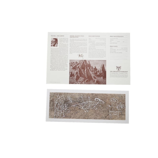 Tan Frank C. McCarthy Signed Limited Edition Print "Where Ancient Ones Had Hunted" 975/1000 W/ Coa For Sale - Image 8 of 9