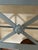 Oly Studio Grey Console Table With Geometric Latticework and Marble Top For Sale - Image 4 of 11