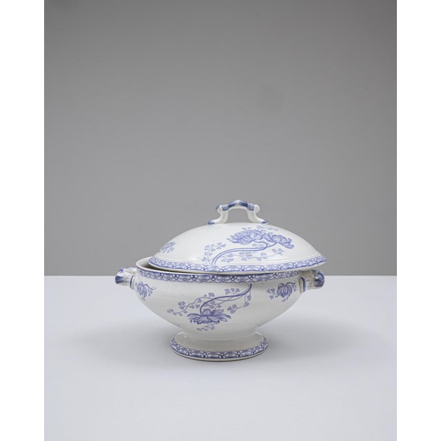 20th Century French Special Edition Porcelain Tureen With Lid For Sale - Image 17 of 18