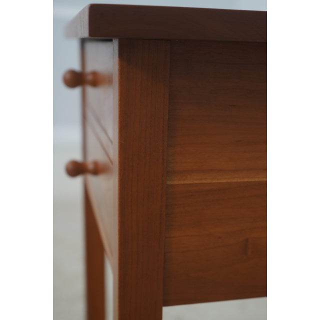 Pair of Stickley Cherry Two Drawer Nightstands For Sale - Image 13 of 18