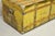 Antique Victorian Brass Clad Wooden Band Train Trunk Storage Treasure Chest For Sale - Image 9 of 11