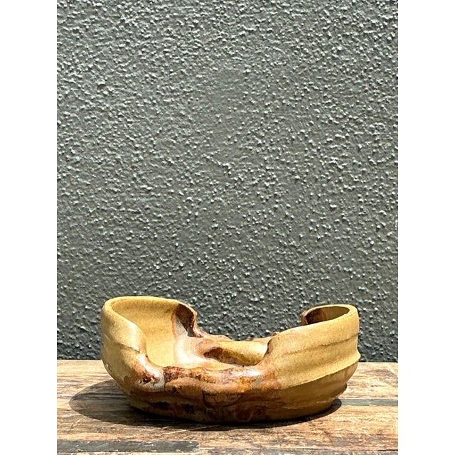 Abstract Vintage Abstract Form Ceramic Bowl For Sale - Image 3 of 17