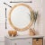 Spritely Home Blaise Rattan Wall Mirror For Sale - Image 4 of 5