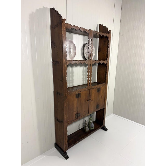 Antique Rustic Wall Unit Plate Cabinet, 1900s For Sale - Image 3 of 18