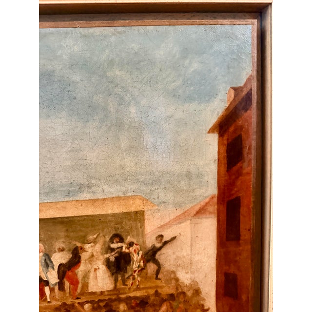 The Actors, Oil Painting on Canvas, 19th Century, France For Sale - Image 4 of 12