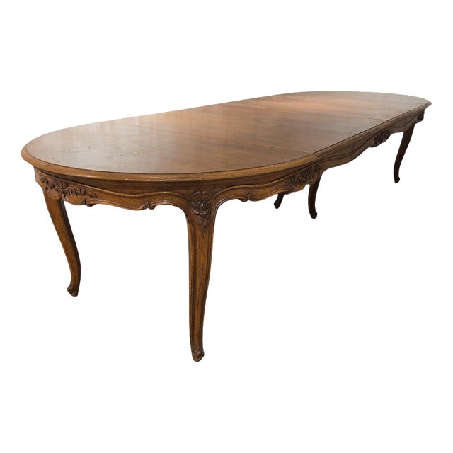 Large Antique French Extending Dining Table in Oak, 1740 For Sale