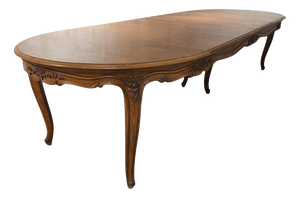 Large Antique French Extending Dining Table in Oak, 1740