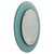 Mid-Century Rounded Mirror in Turquoise Glass attributed to Veca, Italy, 1970s For Sale - Image 17 of 17