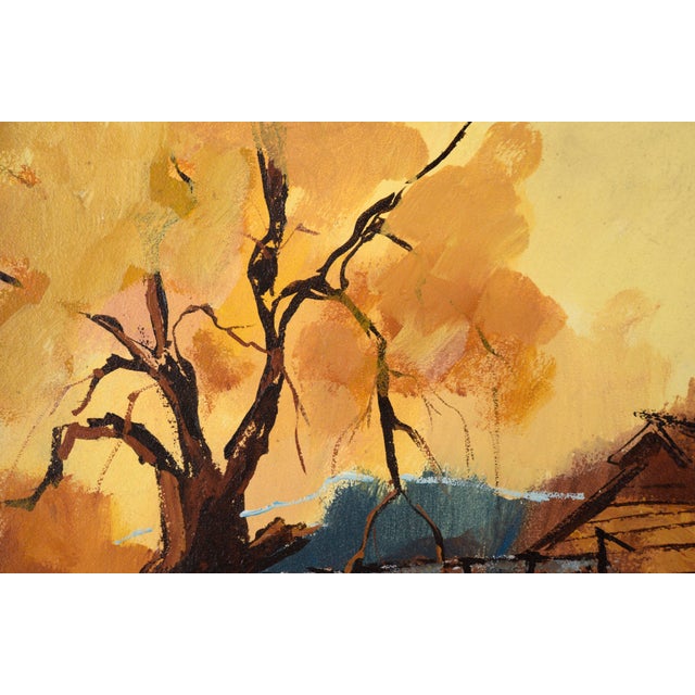 Forbes Mill, Los Gatos - Historic Landscape in Acrylic on Masonite Idyllic California watermill landscape by Stella Leis...