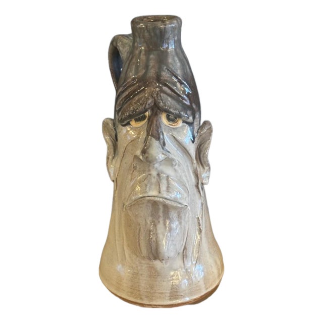 Southern Folk Art Face Jug by Dal Burtchaell For Sale