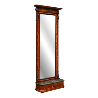 Antique Wall Mirror in Walnut, 1800s For Sale