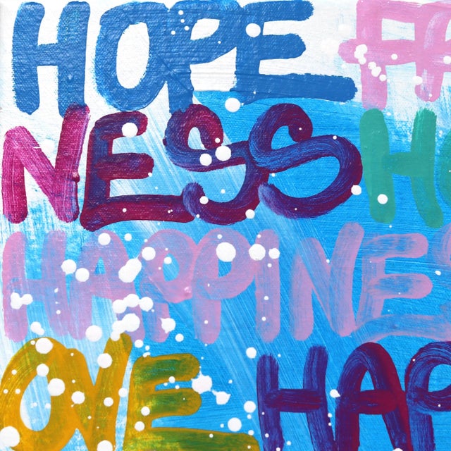 Los Angeles artist Amber Goldhammer paints dramatic abstract compositions in acrylic on canvas featuring energetic...