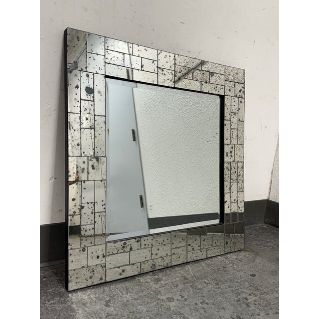Contemporary Coaster Fine Furniture Mirrored Paneled Wall Mirror For Sale - Image 3 of 12