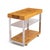 A Mid Century olive burl wood bar cart by Lane Furniture, excellent wood selection with beautiful wood grain. Flat bar...