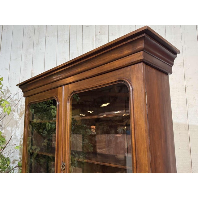 Antique Victorian Two-Section Mahogany Bookcase, 1800s For Sale - Image 13 of 15