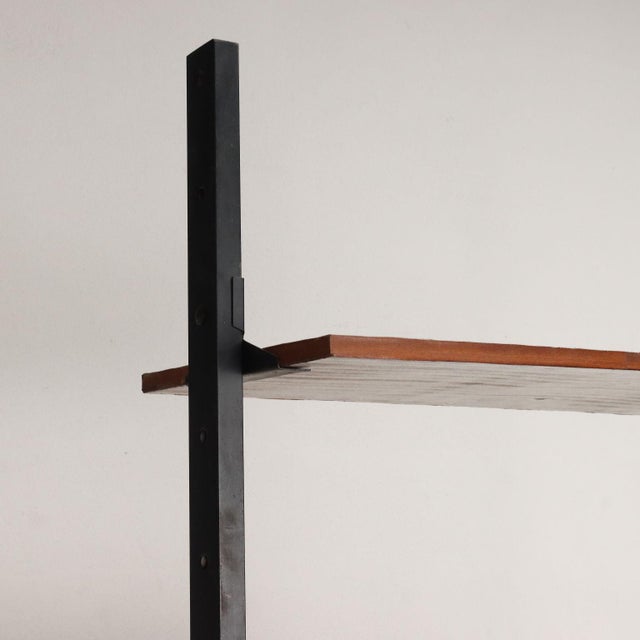 Brown Vintage Bookcase in Mahogany, Italy, 1960s For Sale - Image 8 of 13